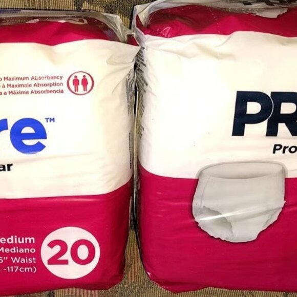 Two New Packages Of ProCare Disposable Protective Underwear Size Medium 34" - 46 - Picture 2 of 6